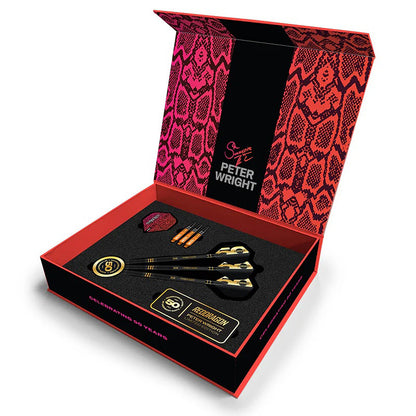 Red Dragon Peter Wright 50 Years Limited Edition 90% Tungsten Steel Tip Darts