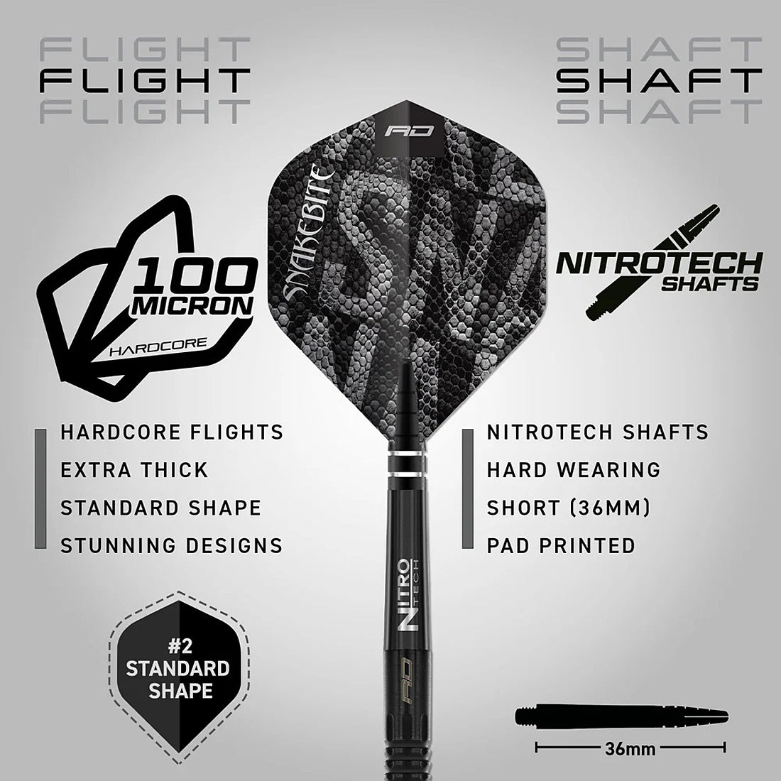 Red Dragon Peter Wright Black Mamba 90% Tungsten Steel Tip Darts
