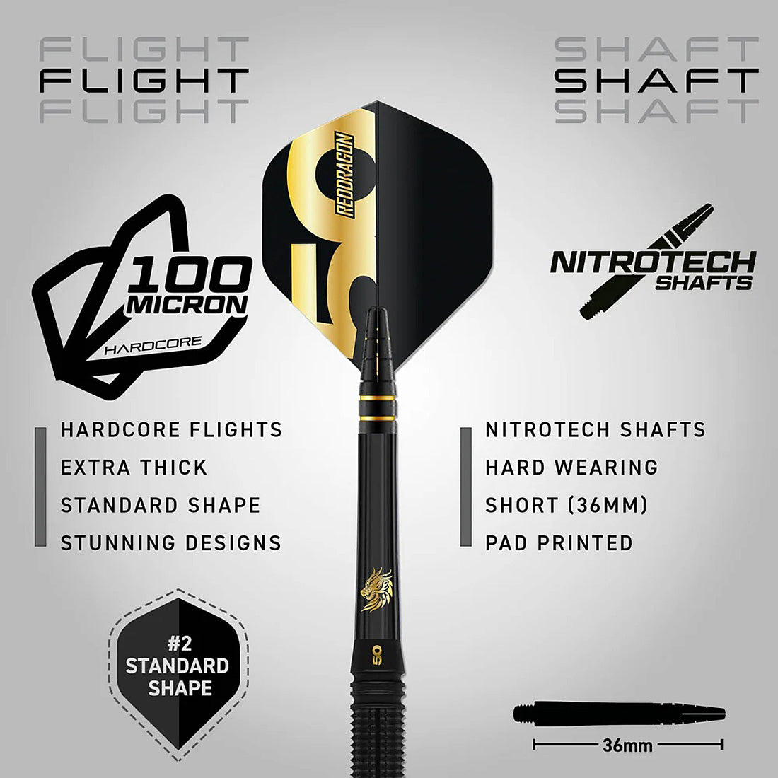 Red Dragon Jonny Clayton 50 Years Limited Edition 90% Tungsten Steel Tip Darts