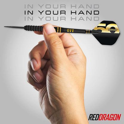 Red Dragon Gian van Veen 50 Years Limited Edition 90% Tungsten Steel Tip Darts
