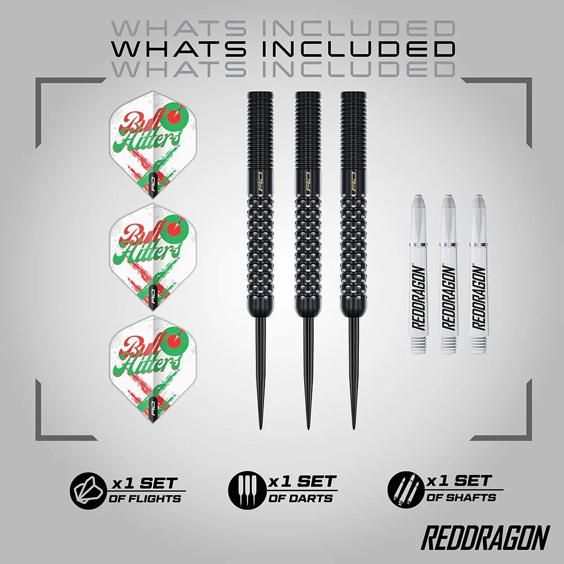 Red Dragon Bullhitters 90% Tungsten Steel Tip Darts