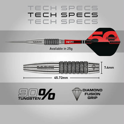 Red Dragon Element 6C 90% Tungsten Steel Tip Darts