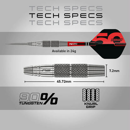 Red Dragon Grizzly 2 90% Tungsten Steel Tip Darts