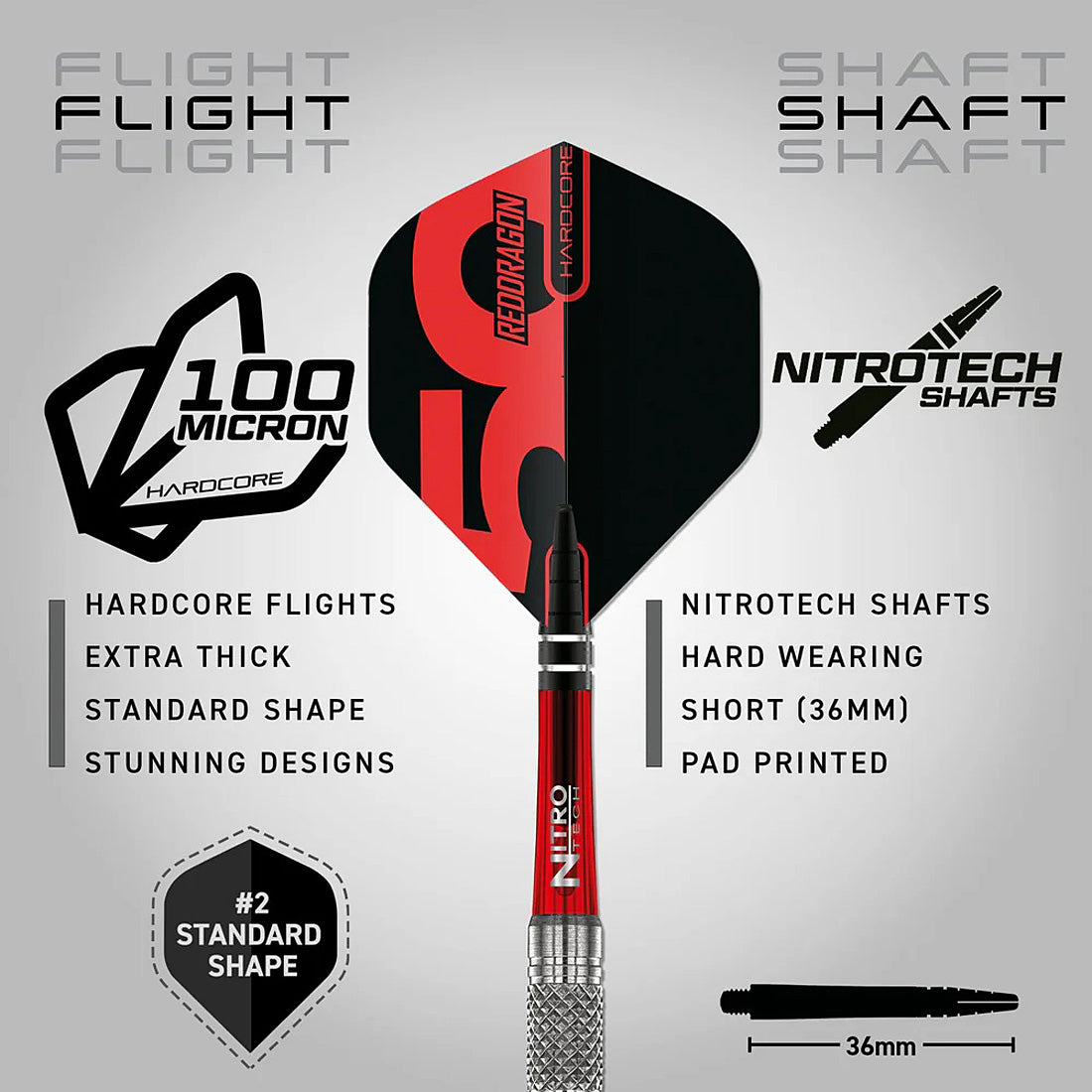 Red Dragon Grizzly 4 90% Tungsten Steel Tip Darts