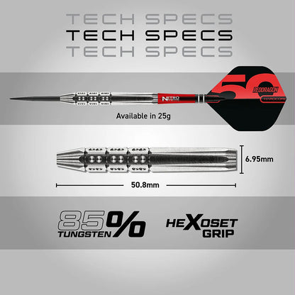 Red Dragon Hexoset 3 85% Tungsten Steel Tip Darts