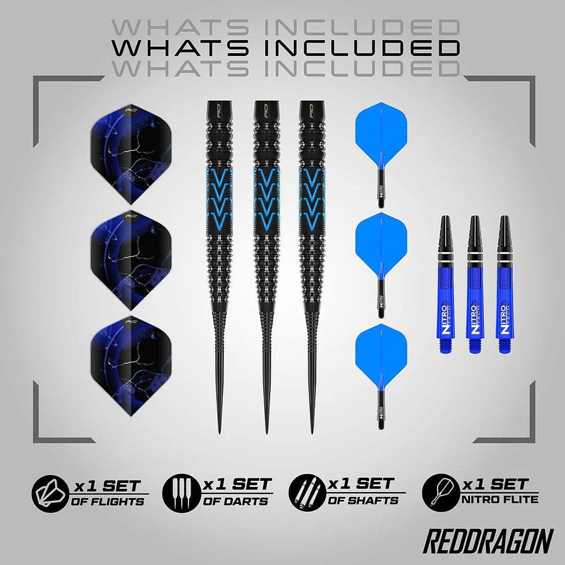 Red Dragon Amp Tapered 90% Tungsten Steel Tip Darts