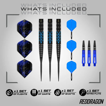 Red Dragon Amp Tapered 90% Tungsten Steel Tip Darts
