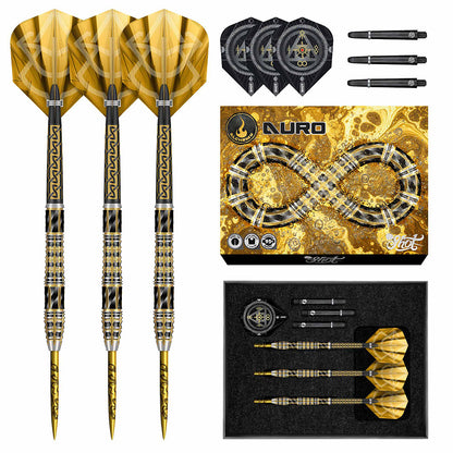Shot Alchemy Auro 95 percent tungsten steel tip darts designed for precision and performance | Deadeye Darts