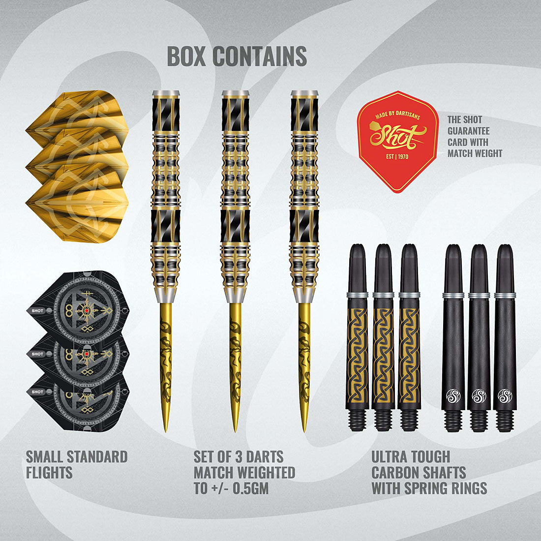 Shot Alchemy Auro 95% Tungsten Steel Tip Darts