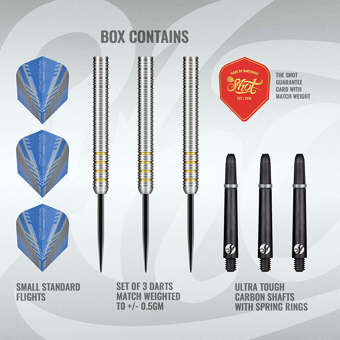 Shot Ritchie Edhouse Core 90% Tungsten Steel Tip Darts
