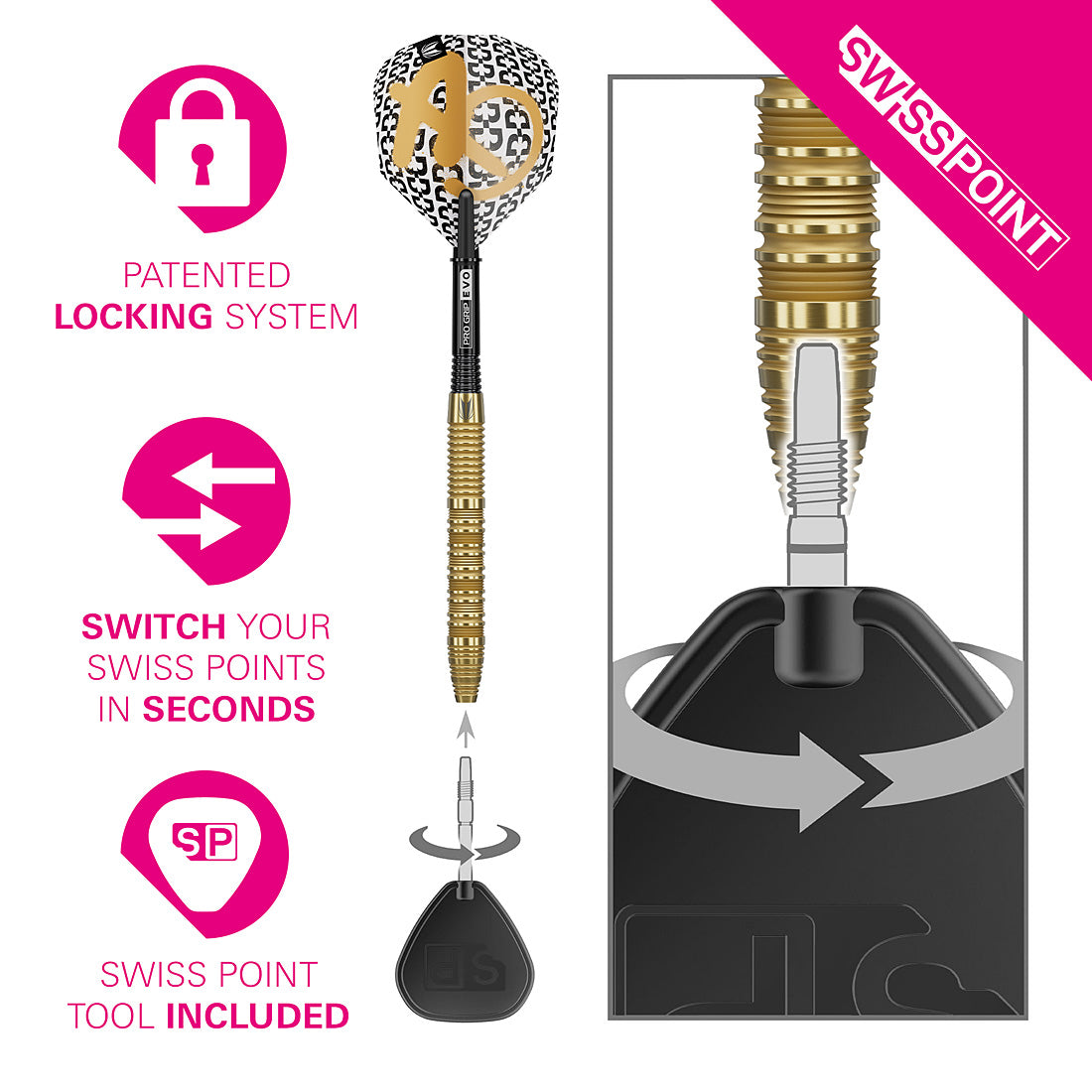 Target Bolide Envy 01 90% Swiss Point Darts