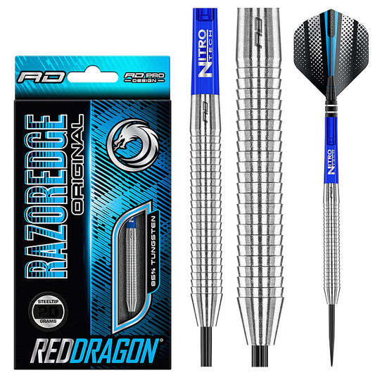 Red Dragon Razor Edge Original steel tip darts designed for precision grip and consistent performance | Deadeye Darts