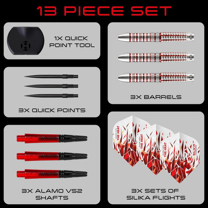 Harrows Damon Heta Series 2 90% Tungsten QP Steel Tip Darts