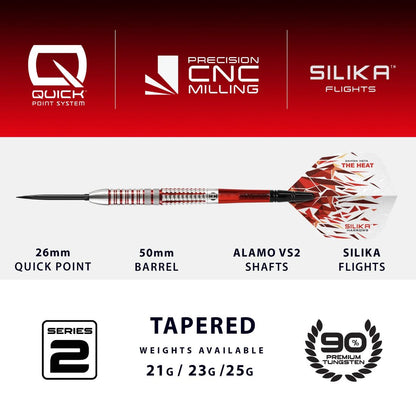 Harrows Damon Heta Series 2 90% Tungsten QP Steel Tip Darts