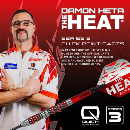 Harrows Damon Heta Series 3 90% Tungsten QP Steel Tip Darts