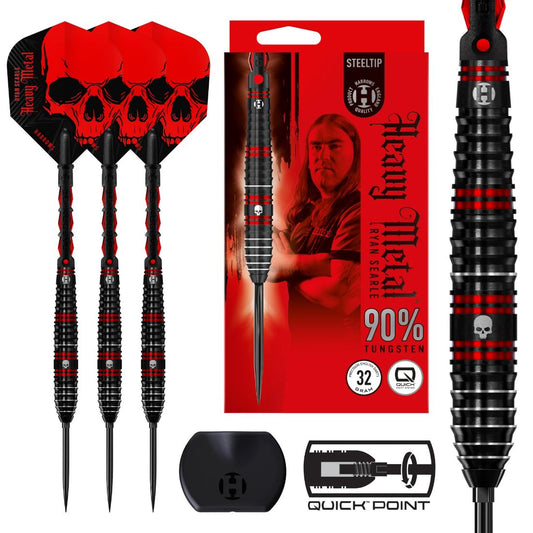 Harrows Ryan Searle Series 1 90 percent tungsten QP steel tip darts designed for precision and consistent control | Deadeye Darts