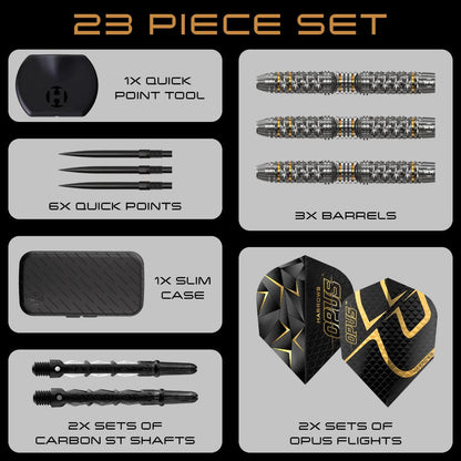 Harrows Opus 90% Tungsten QP Steel Tip Darts