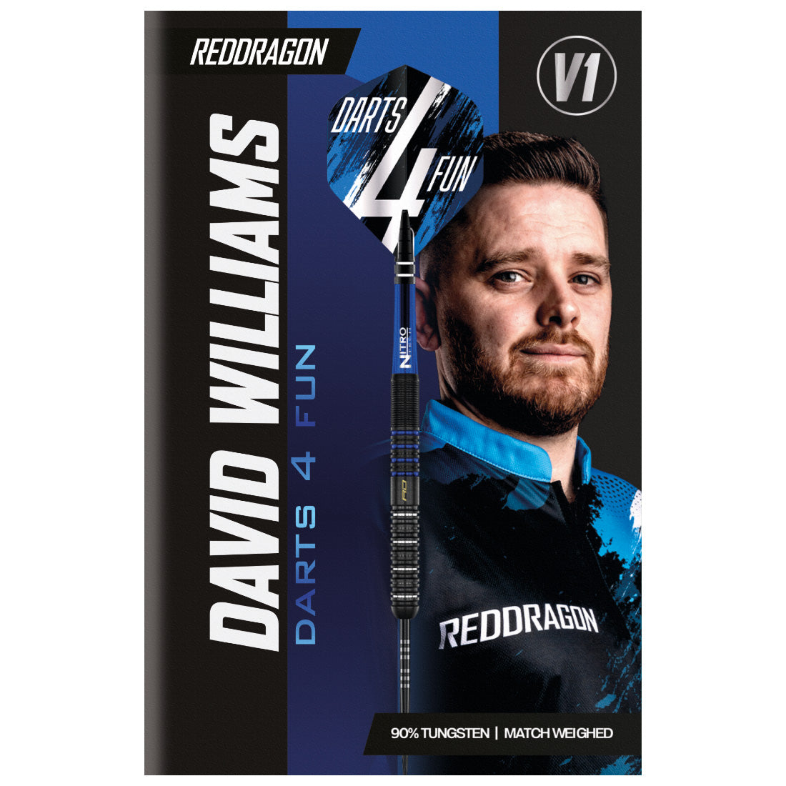 Red Dragon David Williams V1 23 Gram 90% Tungsten Darts