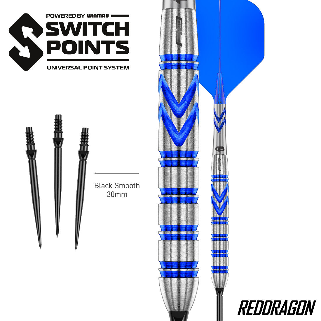 Red Dragon Gerwyn Price Blue Original Switch Point Darts