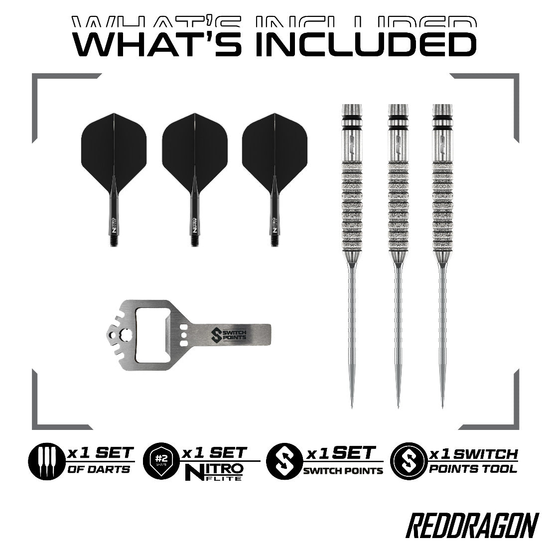 Red Dragon Gian van Veen Tour Edition Switch Point Darts