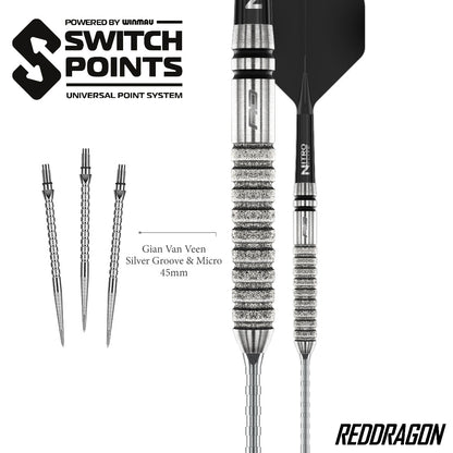 Red Dragon Gian van Veen Tour Edition Switch Point Darts
