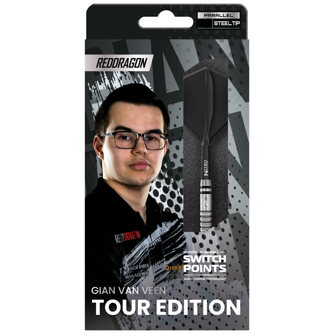 Red Dragon Gian van Veen Tour Edition Switch Point Darts