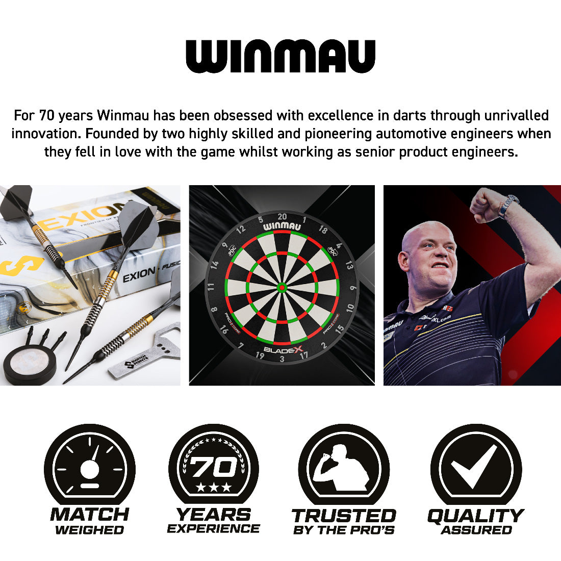 Winmau Exion Torpedo Switch Point Steel Tip Darts