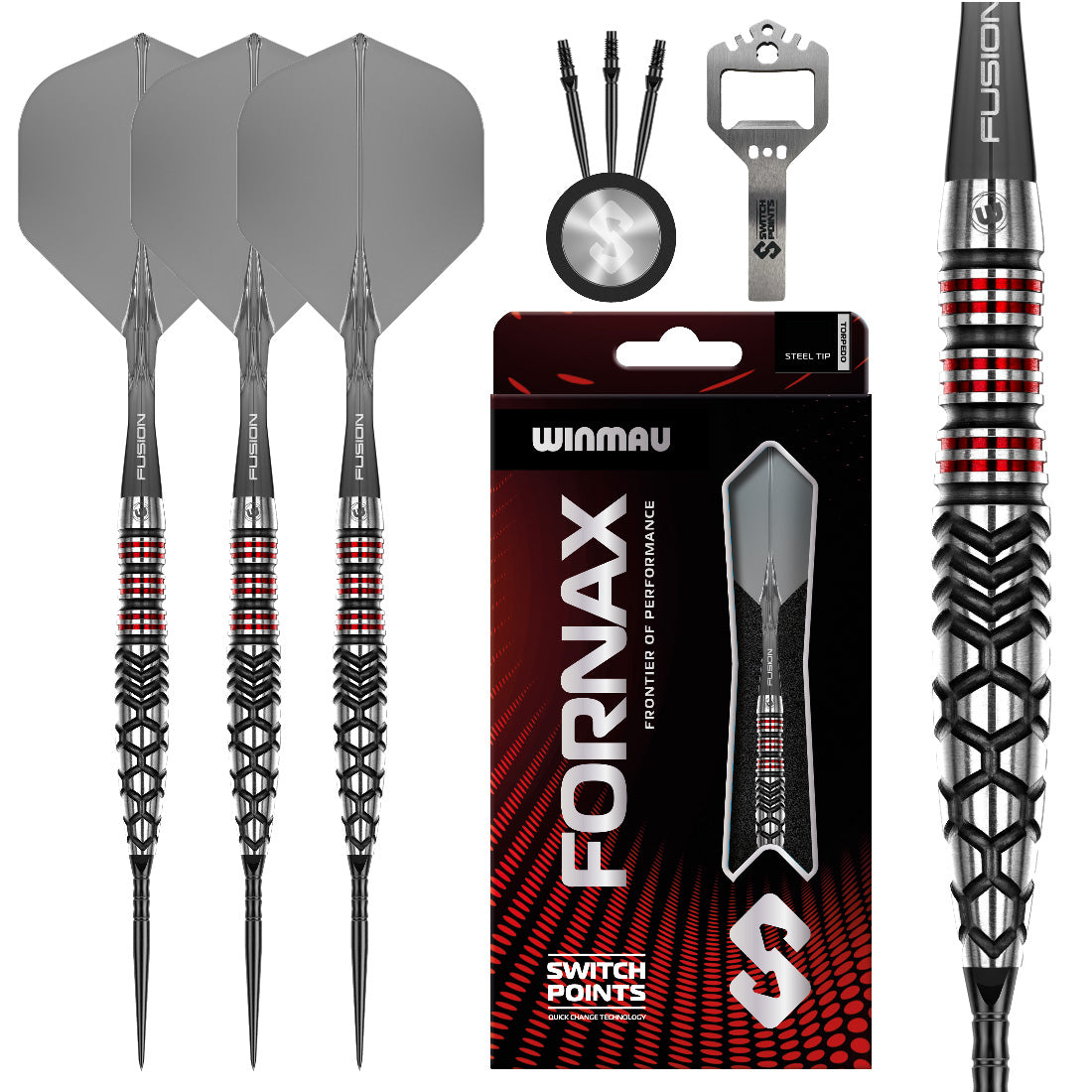 Winmau Fornax Torpedo Switch Point Steel Tip Darts