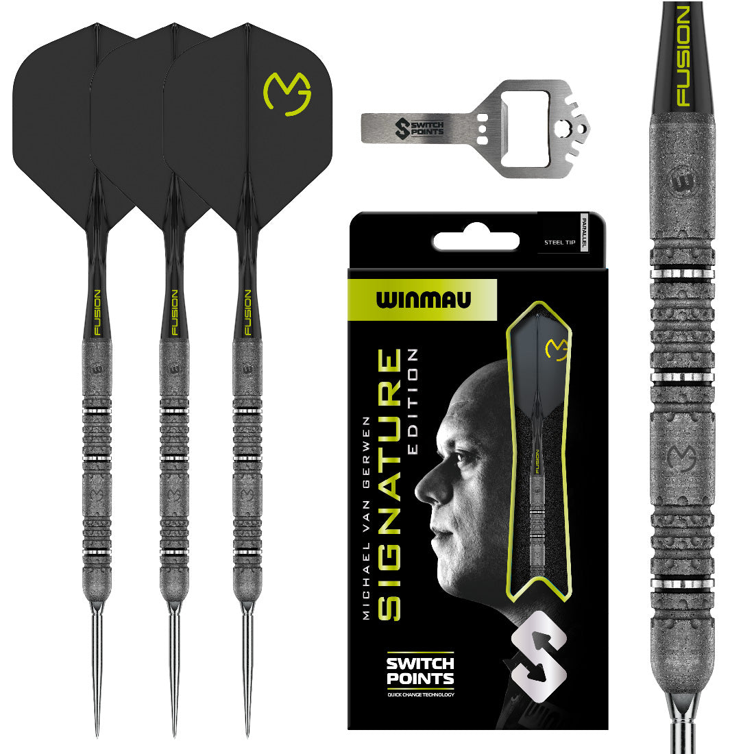 Winmau Michael Van Gerwen Signature Switch Point Darts