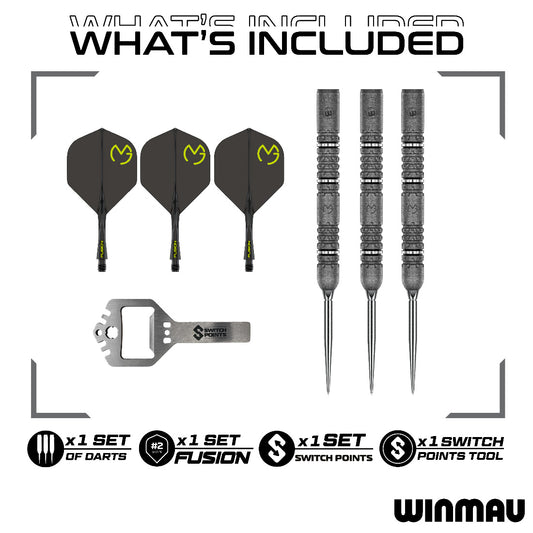 Winmau Michael Van Gerwen Signature Switch Point Darts