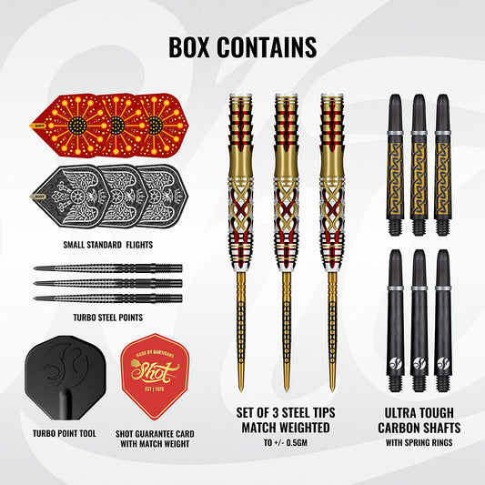 Shot Goths Alaric Turbo Point 95% Tungsten Steel Tip Darts