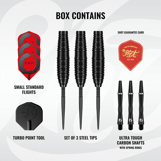 Shot Zen Bomber Turbo Point 90% Tungsten Steel Tip Darts
