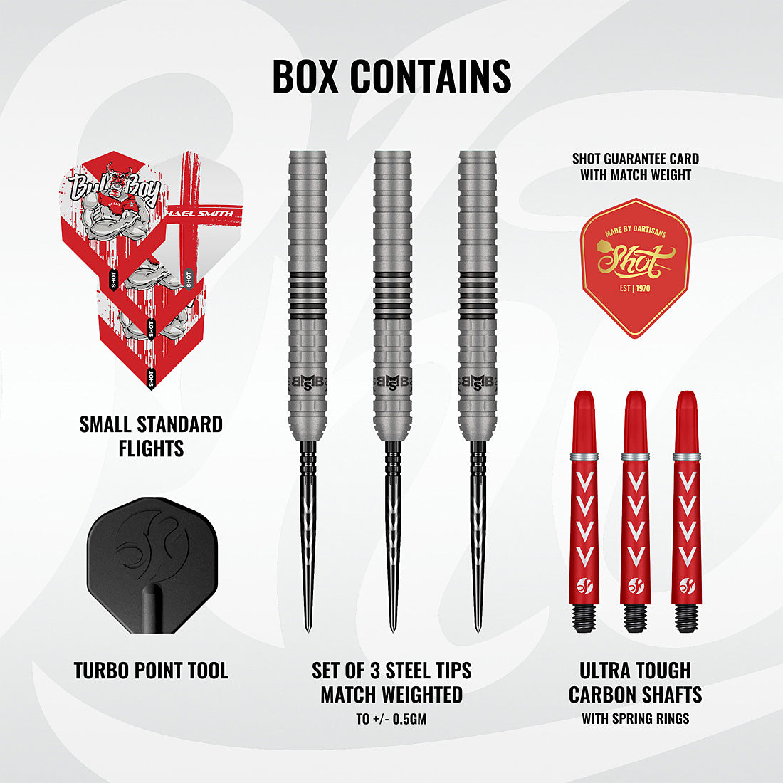 Shot Michael Smith Series II Turbo Point Darts