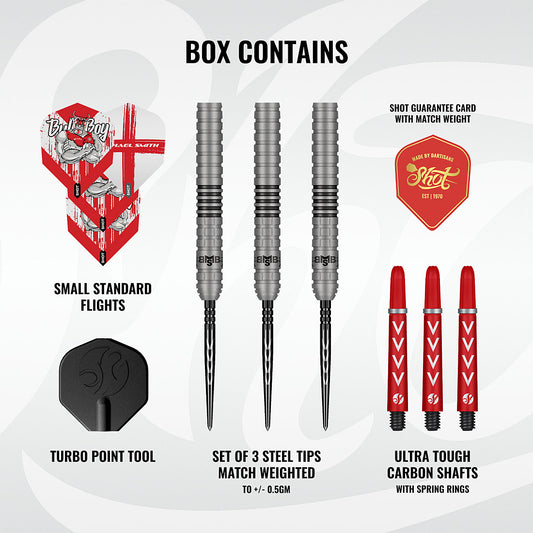 Shot Michael Smith Series II Turbo Point Darts