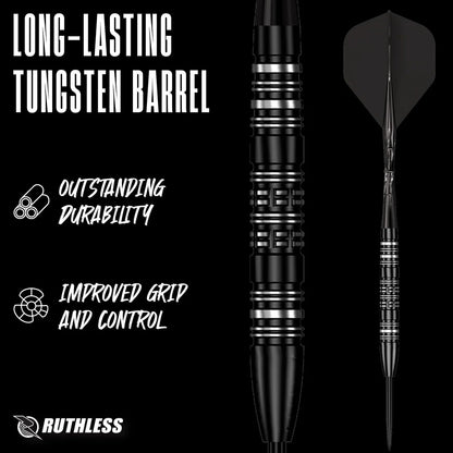 Ruthless Tornado 90% Tungsten Steel Tip Darts