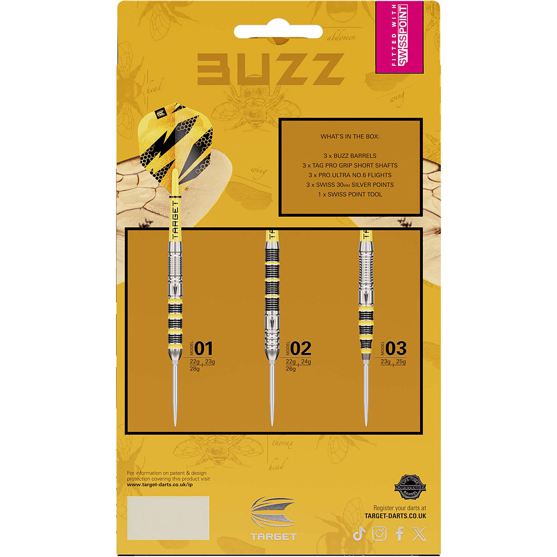 Target Buzz 01 90% Swiss Point Darts