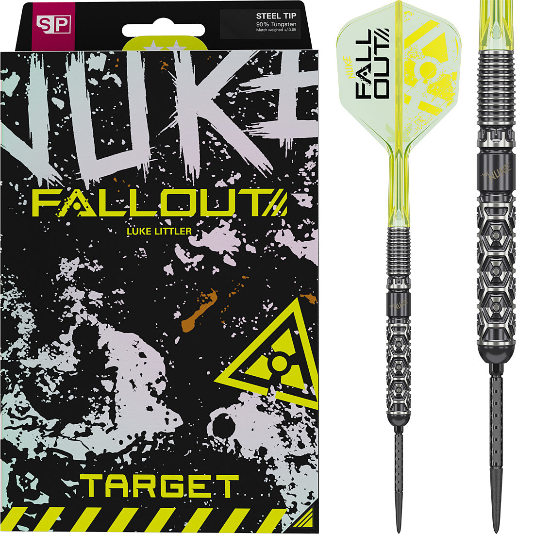Target Luke Littler Nuke Fallout 90% Tungsten SP Darts