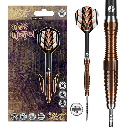 Shot Tribal Weapon 1 Series Turbo Point 90% Tungsten Steel Tip Darts
