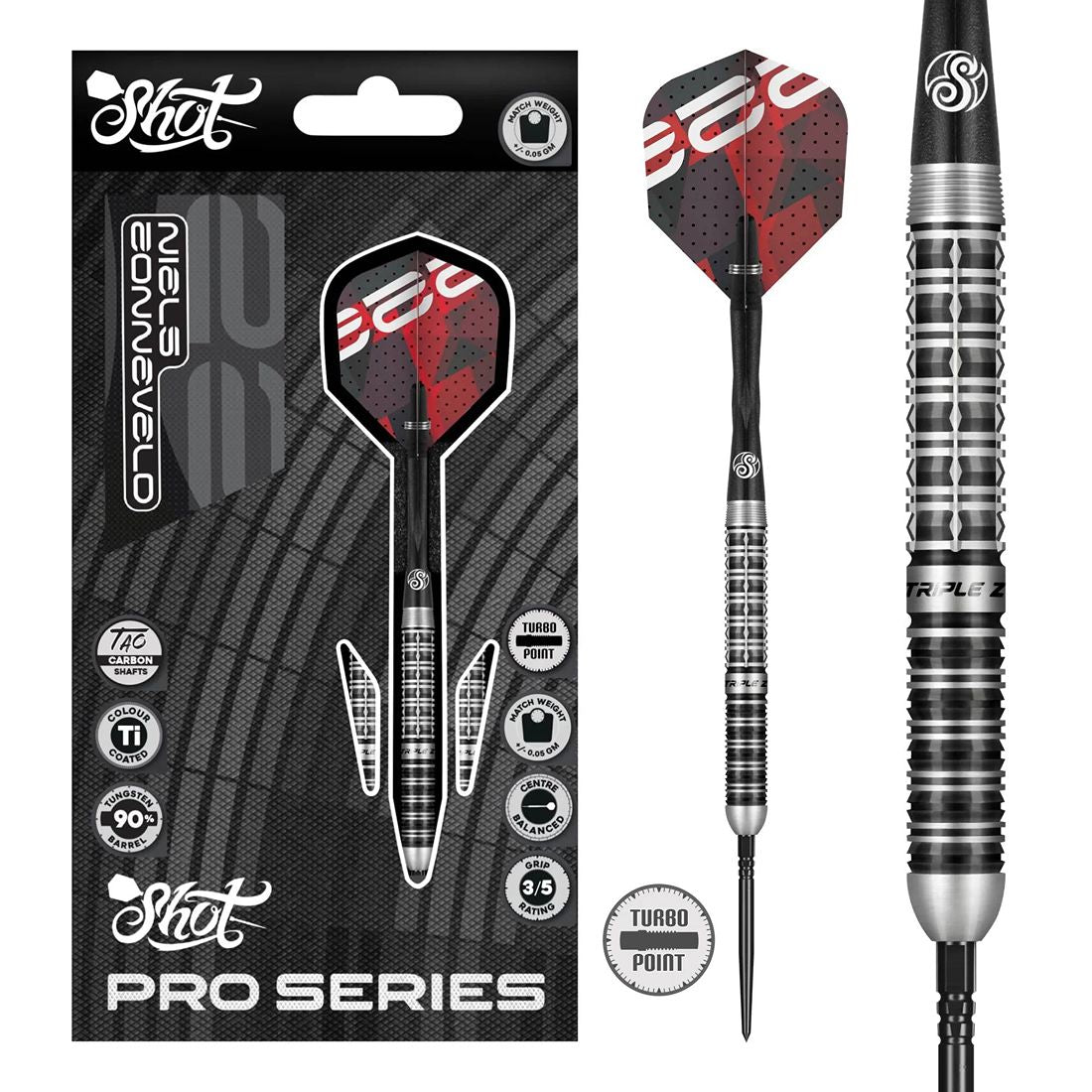 Shot Niels Zonneveld 2.0 Turbo Point 90% Tungsten Darts