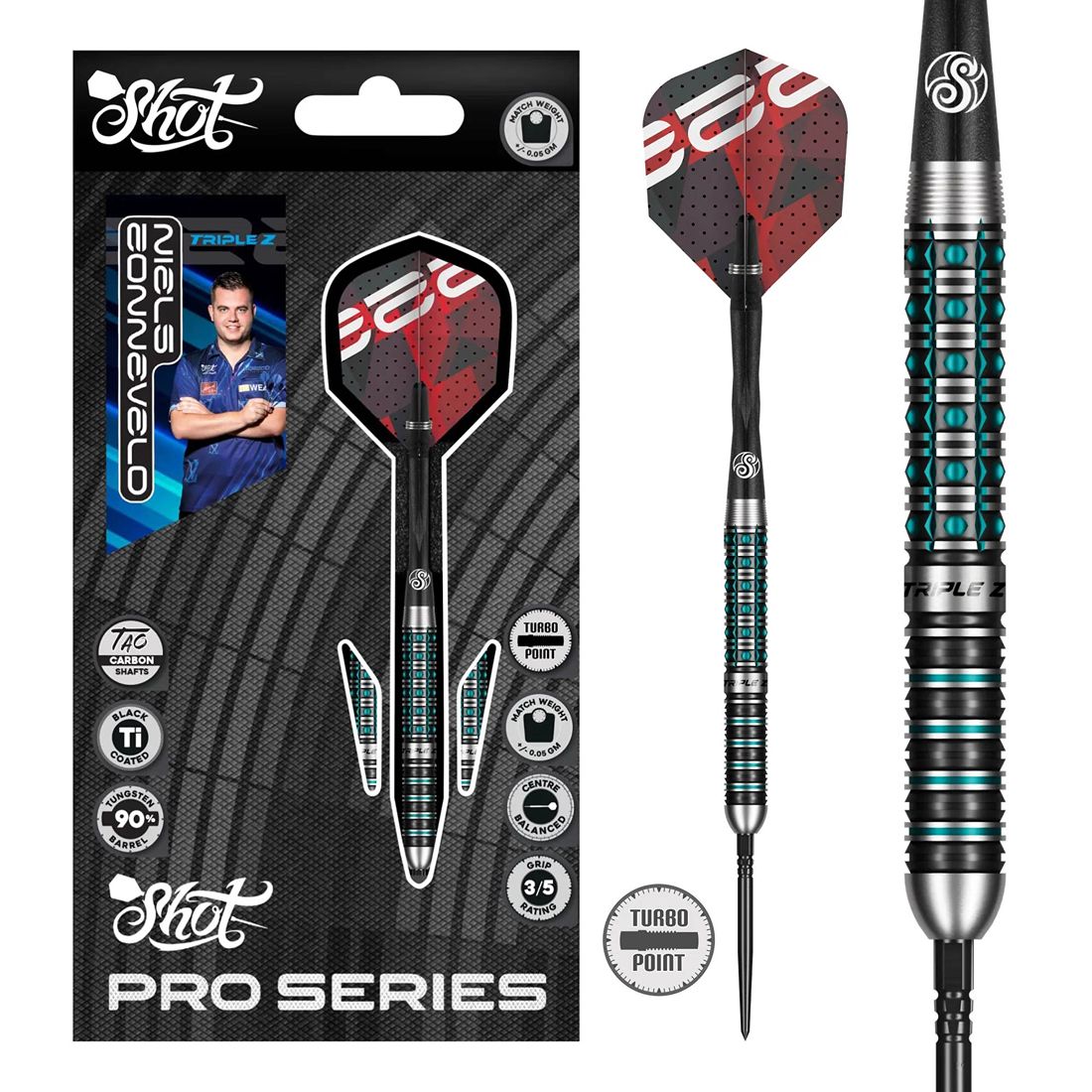Shot Niels Zonneveld Turbo Point 23G 90% Tungsten Darts
