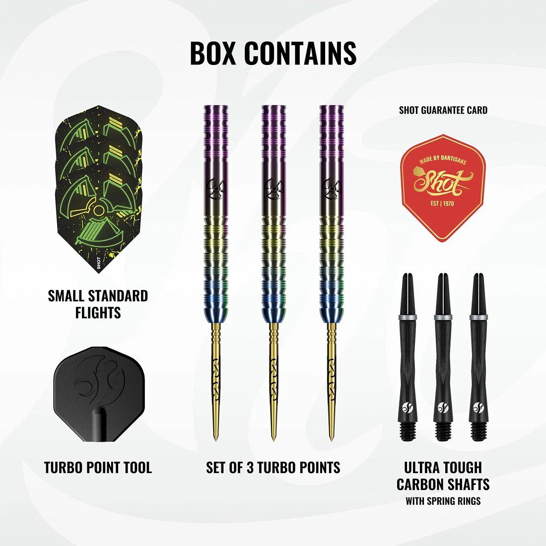 Shot Stowe Buntz 3.0 Turbo Point 23G 90% Tungsten Darts