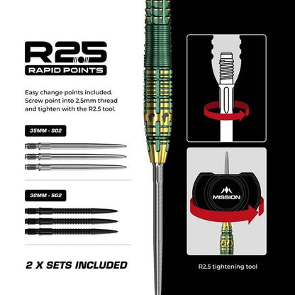 Mission Devon Petersen R2.5 95% Darts