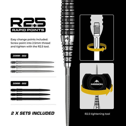 Mission Cameron Carolissen R2.5 95% Darts