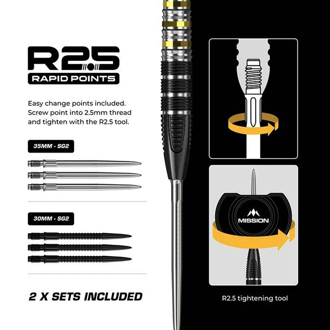 Mission Astro R2.5 95% Darts
