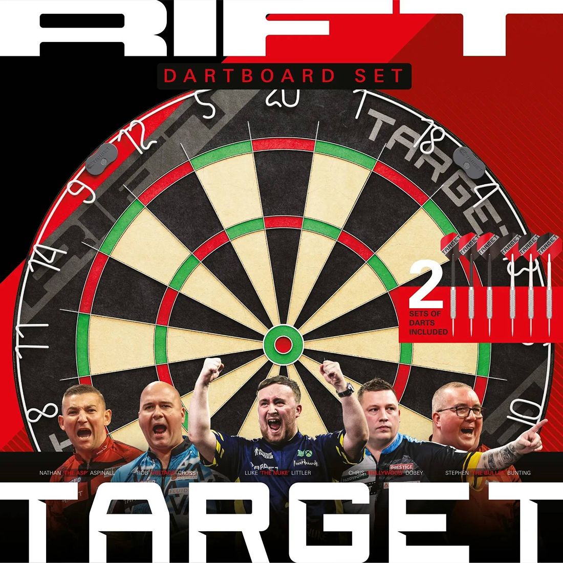 Target Rift Dartboard Set - Dart Set