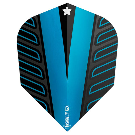 Target Voltage Flights - Blue and Black - No6 Shape