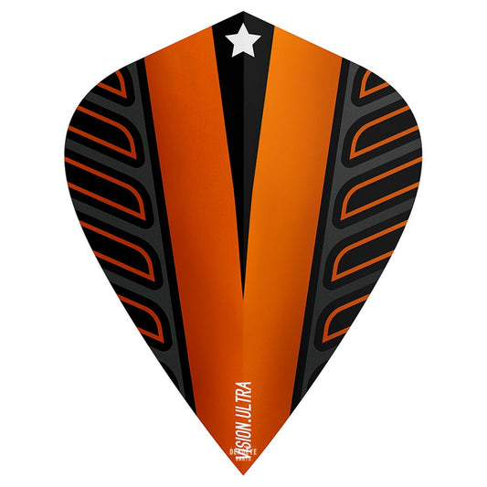 Target Voltage Flights - Kite Shape- Black and Orange