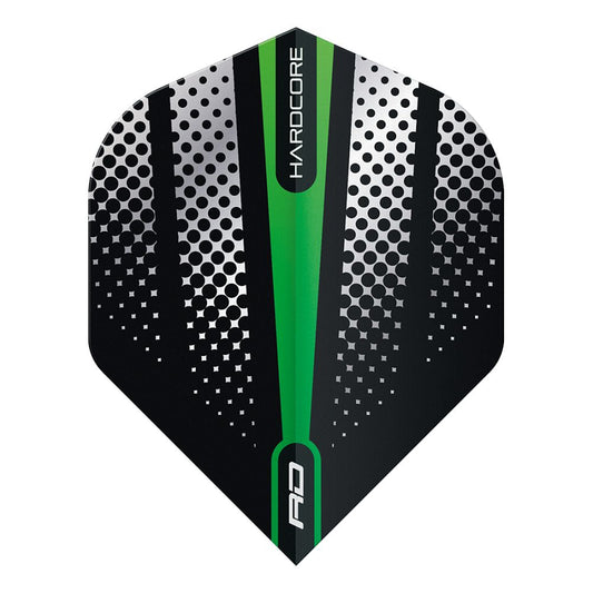 Hardcore Radical Flash Dart Flights - Green