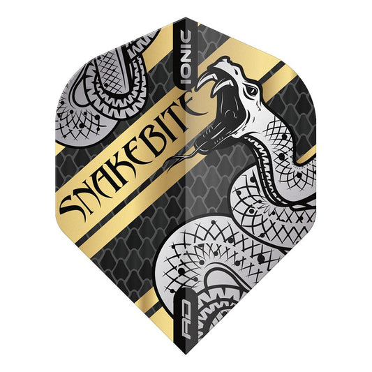 Hardcore Snakebite Coiled Snake Dart Flights - Gold
