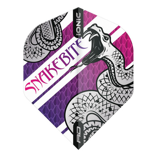 Hardcore Snakebite Coiled Snake Dart Flights - Pink